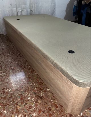 Canapé 90cm beige y madera