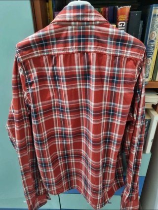 Camicia Abercrombie & Fitch a quadri rossa taglia