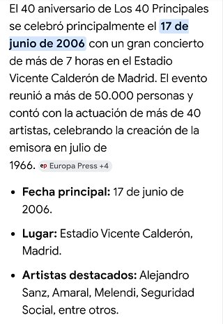 DISCO 40 ANIVERSARIO DE LOS 40 PRINCIPALES