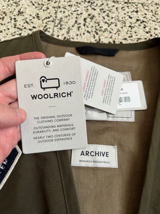Gilet Woolrich Kaki Taglia M Nuovo