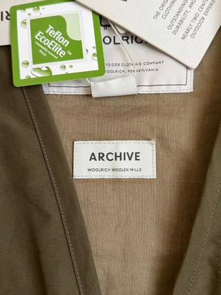 Gilet Woolrich Kaki Taglia M Nuovo