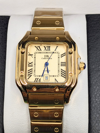 Orologio Donna 34mm Acciaio Oro  Stile Santos