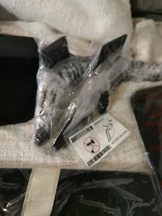 Lote de 4 soportes de TV negro