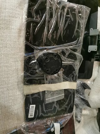Lote de 4 soportes de TV negro