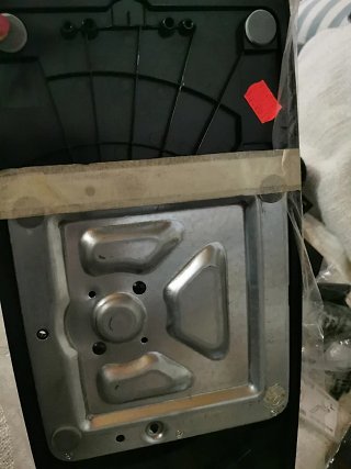 Lote de 4 soportes de TV negro