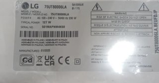 LG 75UT80006LA EAX70043606(1.3) A ESTRENAR