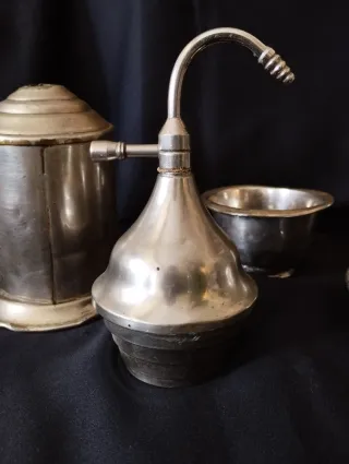 Lote objetos barbería antiguos