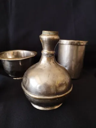 Lote objetos barbería antiguos