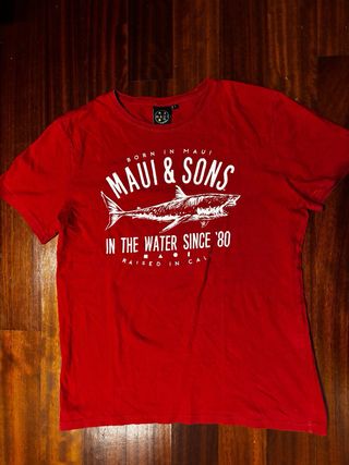 Maglietta Maui & Sons Rossa Taglia L