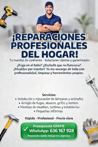 Reparaciones del hogar. Servicio Manitas.Fontareno