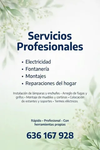Reparaciones del hogar. Servicio Manitas.Fontareno