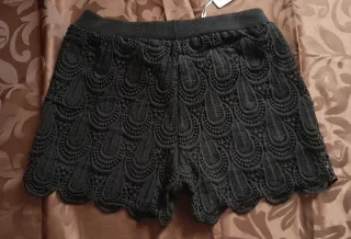 Pantalón corto mujer encaje sin estrenar