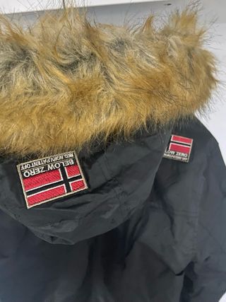 Geographical Norway Chaqueta Negra Talla 16 años