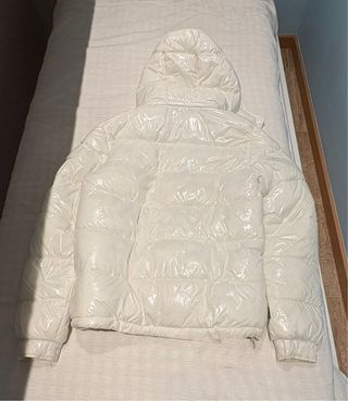 Chaqueta Moncler Blanca Brillante