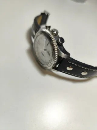 Reloj Cronógrafo Hombre Negro/Plata