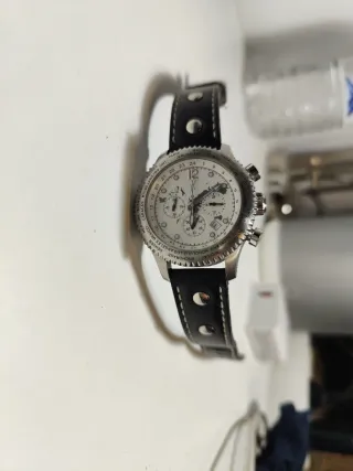 Reloj Cronógrafo Hombre Negro/Plata