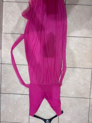 Abito lungo donna fucsia