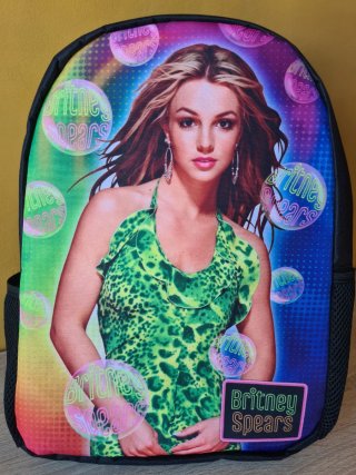 Mochila Britney Spears Nueva Color Negro Grande