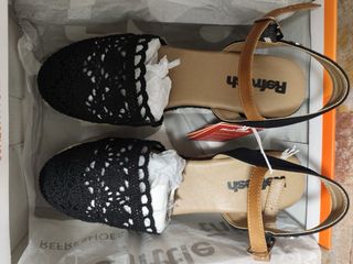 Cuña Alpargata Negra Refresh