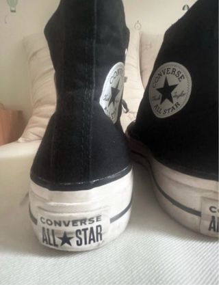 Converse plataforma negras