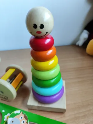 Lote Juguetes Madera Bebé