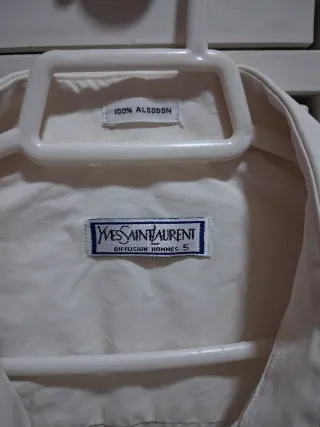 Camisa Yves Saint Laurent Blanca Talla XL