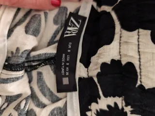 Shorts Zara Lino Estampado Floral