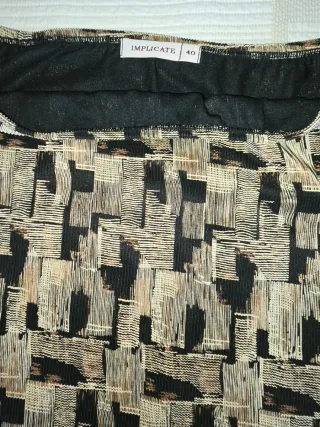 Falda midi estampada mujer