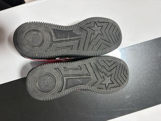 Zapatillas Bape Negras y Rojas Charol