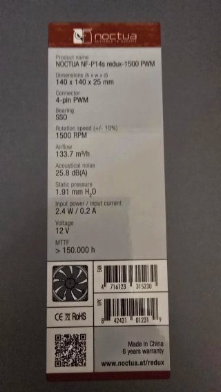 Dos Ventiladores PC Noctua 140 mm