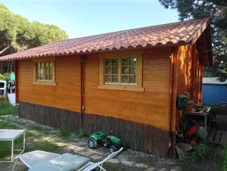 Se vende casa de madera 35mq