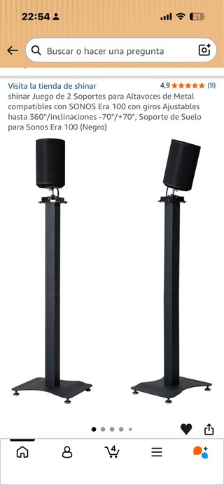 Soportes Altavoces Sonos Era 100 o similar