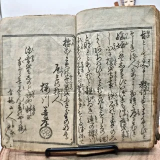 Libro Giappone Xilografia Edo 1800 Illustrato