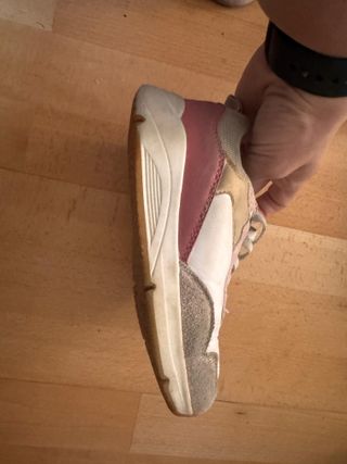 Zapatillas niña rosa y blanco