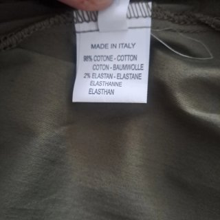 Vestito lungo Milva.Mi donna tg.M verde oliva