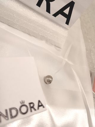 Set 2 Charm Pandora clip argento