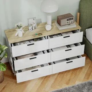 A ESTRENAR - DOBLE COMODA DE MADERA