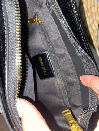Bolso Miu Miu Negro Charol Vintage