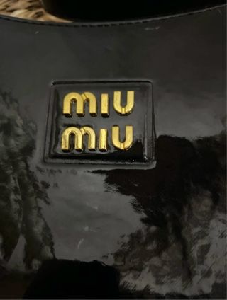 Bolso Miu Miu Negro Charol Vintage