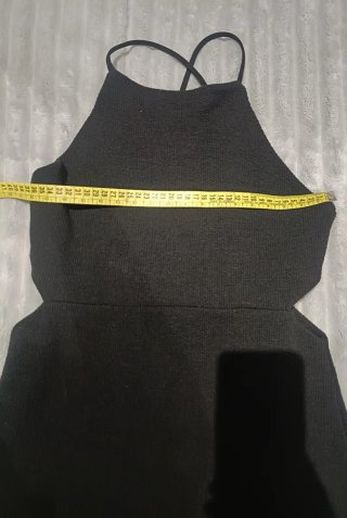 Vestido negro verano con aberturas