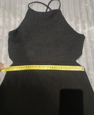 Vestido negro verano con aberturas