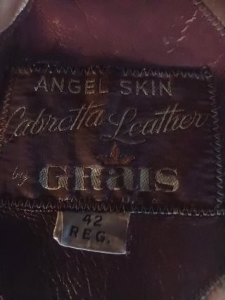 Chaqueta de cuero vintage Grais Cabretta Leather
