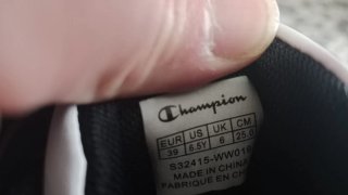 Zapatillas Champion Negras y Blancas