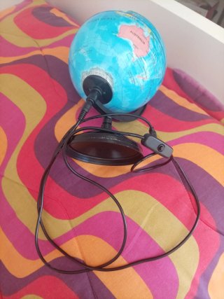 Lampada Mappamondo Blu Multicolore