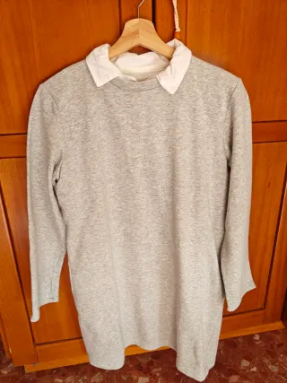 Vestido gris de zara