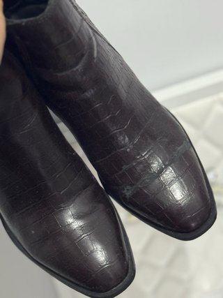 Stivali ankle boots marrone taglia EUR 38 di Zara