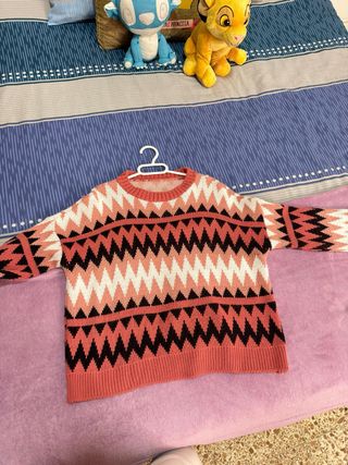 Jersey de punto con estampado geométrico