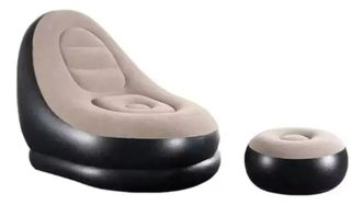 Sillón Inflable Puff con Reposapiés