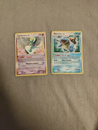 Pack Cartas Pokémon Gardevoir y Blastoise 2007/08.