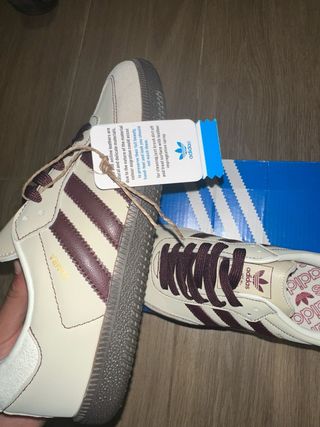 Zapatillas Adidas Samba Beige/Morado